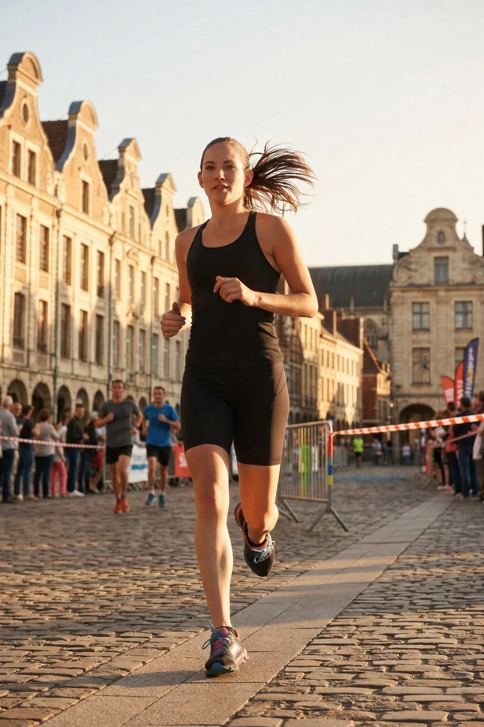 Coureuse lors de l'Arras Urban Trail